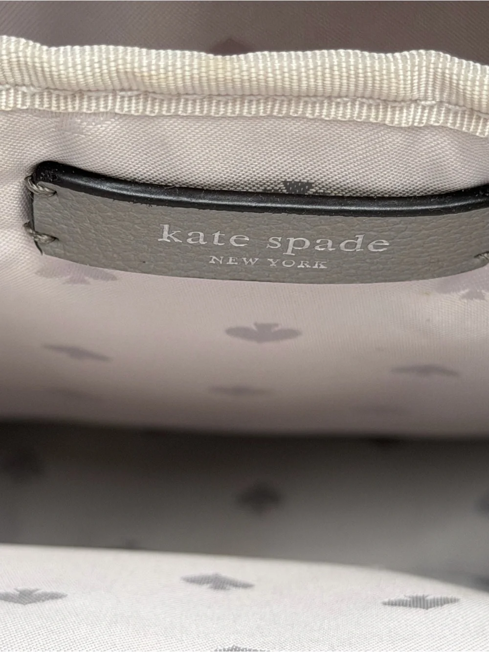Kate Spade Light Gray Women's Backpack - Everyday Bag